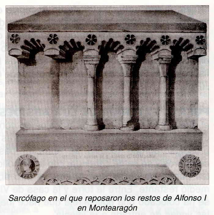 SARCFAGO QUE TUVO ALFONSO I EN MONTEARAGN